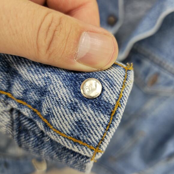 Vintage 90s Levi’s 70507 4890 Type 3 Denim Trucker Jacket Made In USA Size XL - Picture 10 of 14